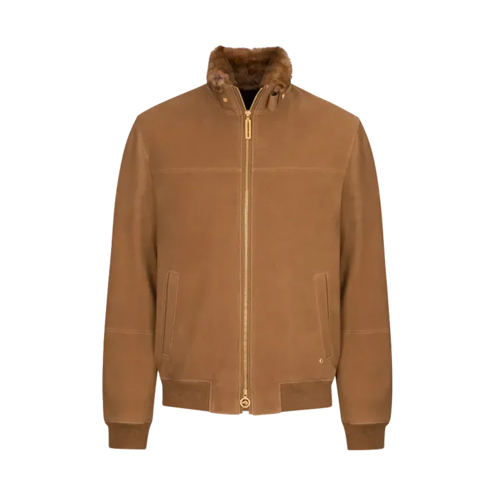 Stefano Ricci Lambskin and Orylag Fur Blouson