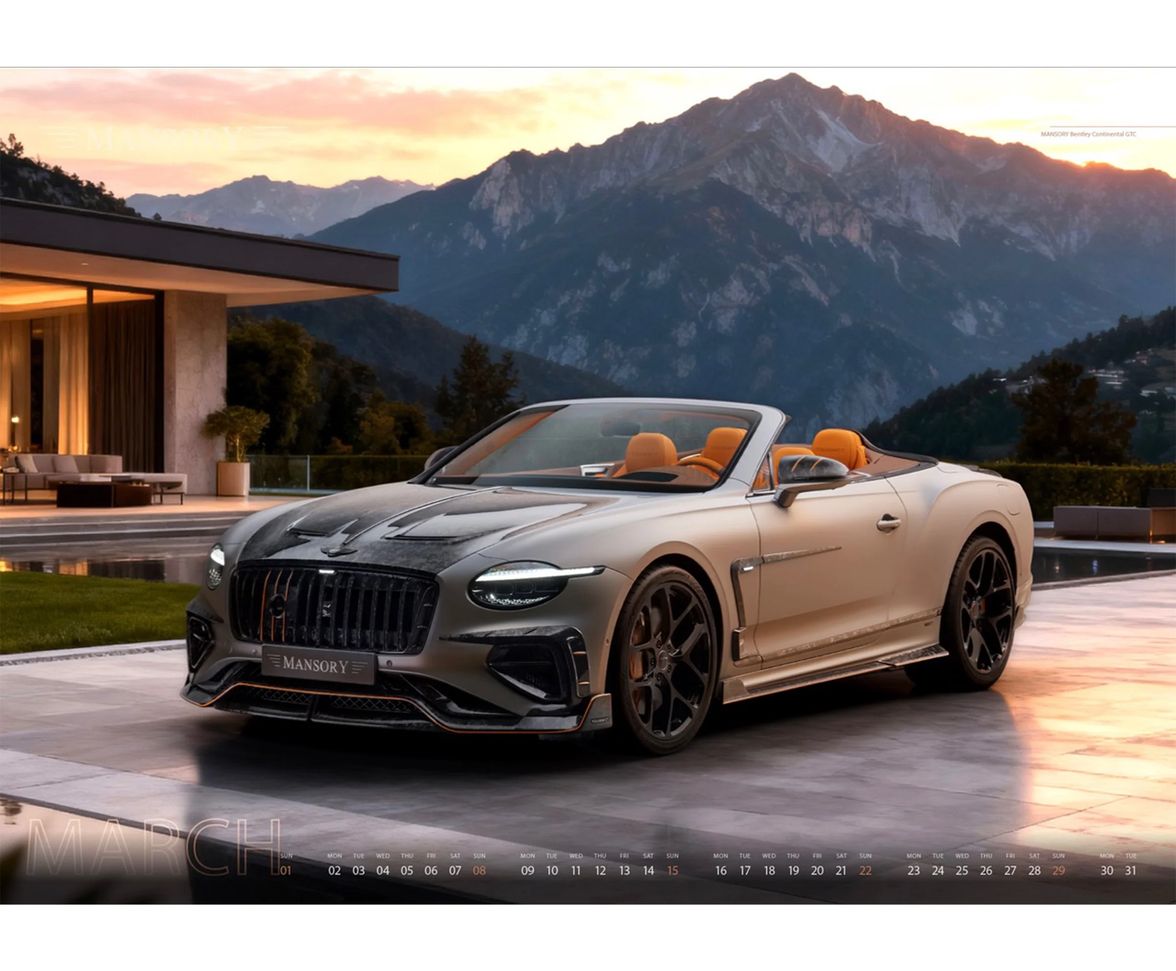 MANSORY 2026 Calendar