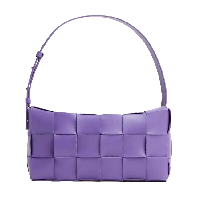 Bottega Veneta Brick Cassette Intreccio Purple