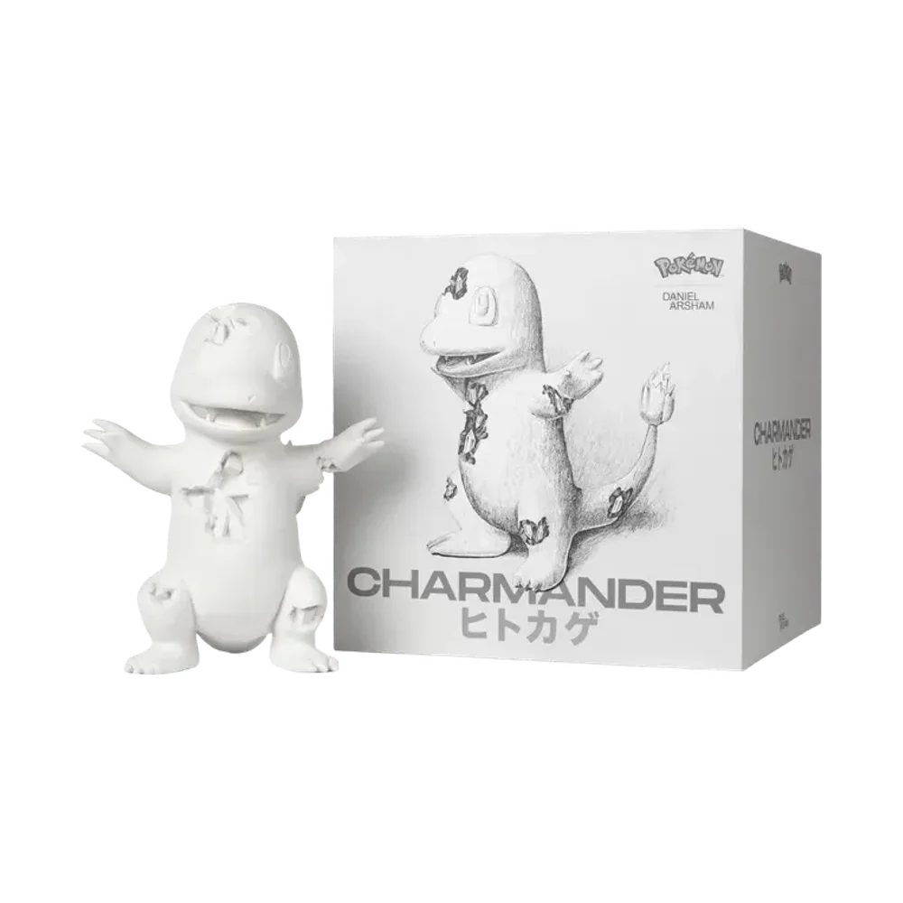 Daniel Arsham x Pokémon Crystallized Charmander Figure White