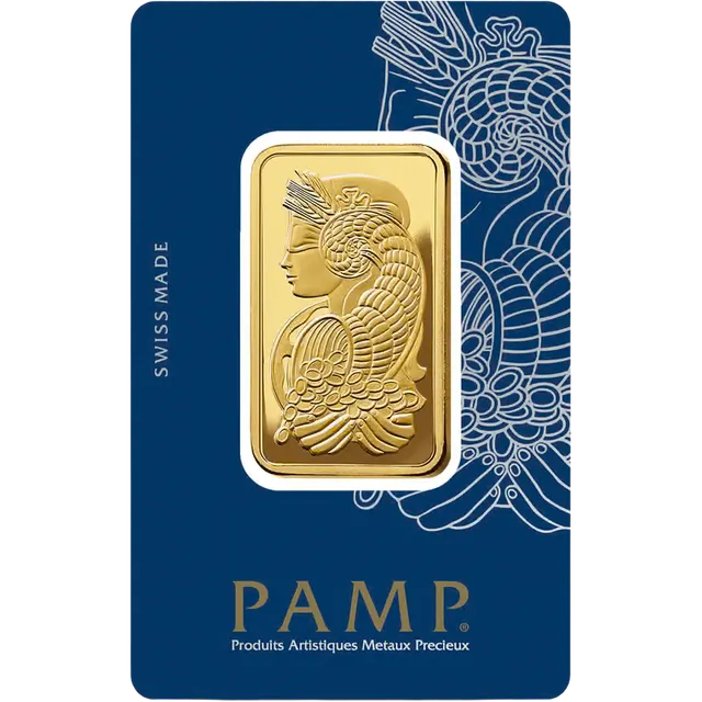 1 oz PAMP Suisse Lady Fortuna Veriscan Gold Bar