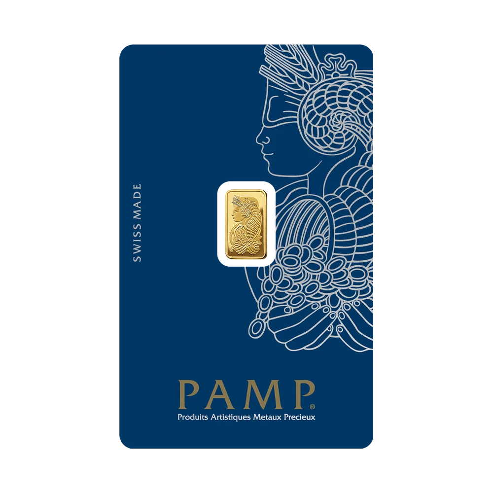 1 gram PAMP Suisse Gold Bar