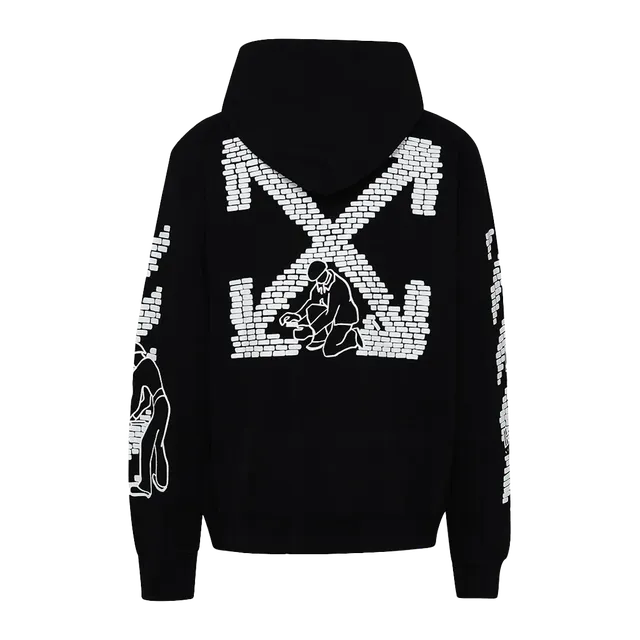 OFF-WHITE Brick Arrows Hoodie Black