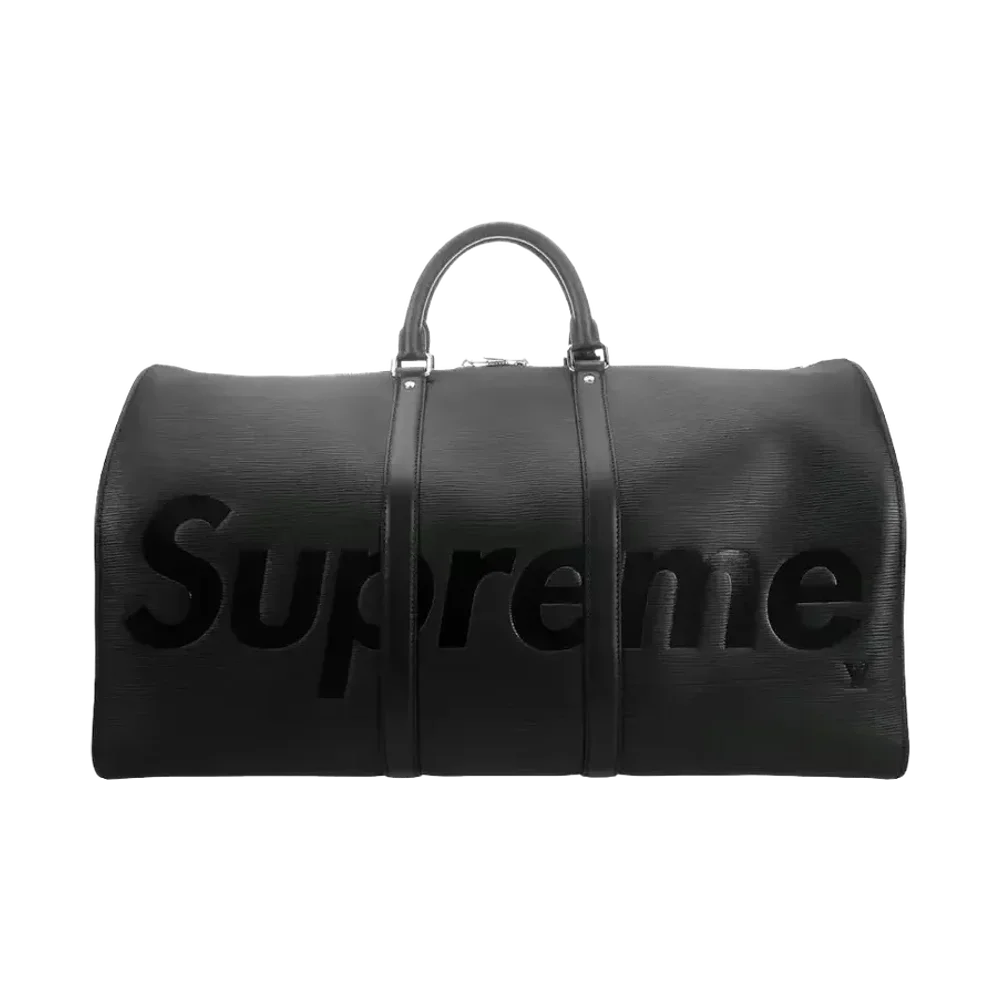 Louis Vuitton x Supreme Keepall Bandoulière 55 Epi Black