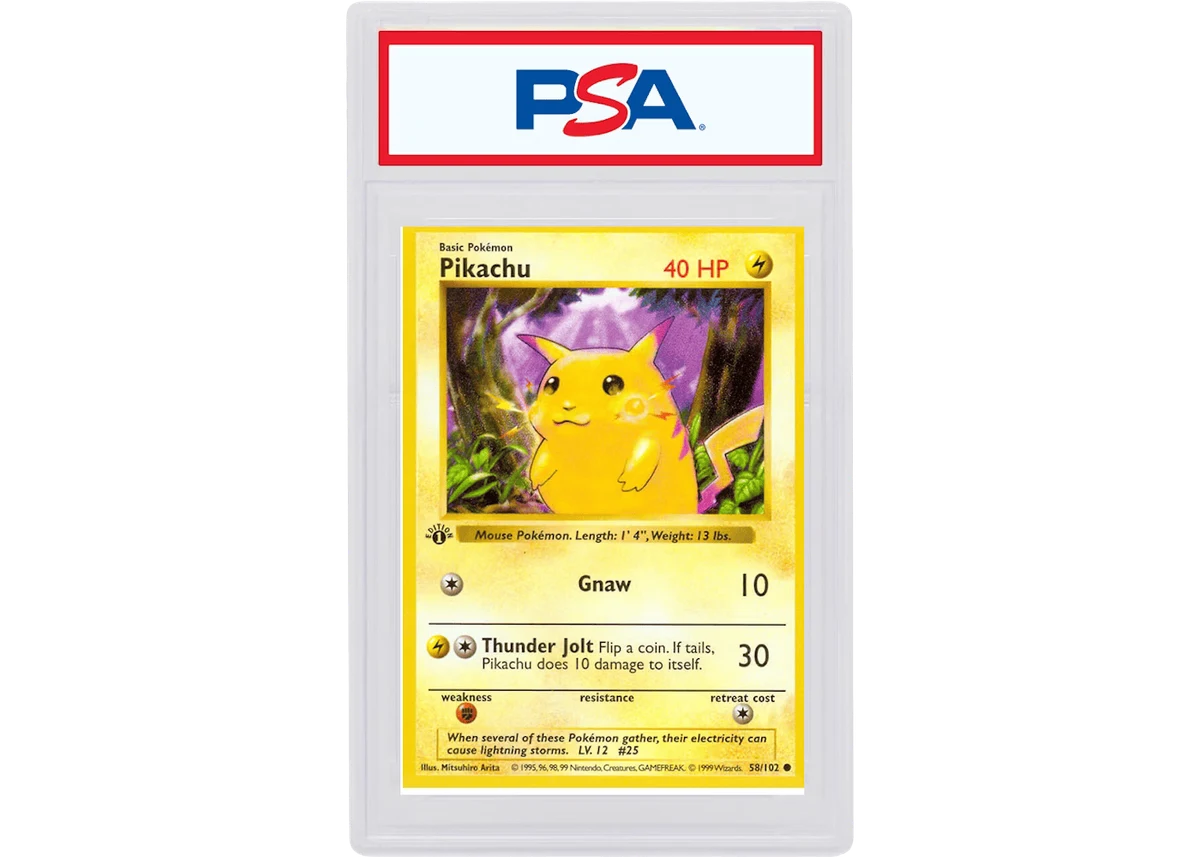 Base Set Pikachu PSA 9
