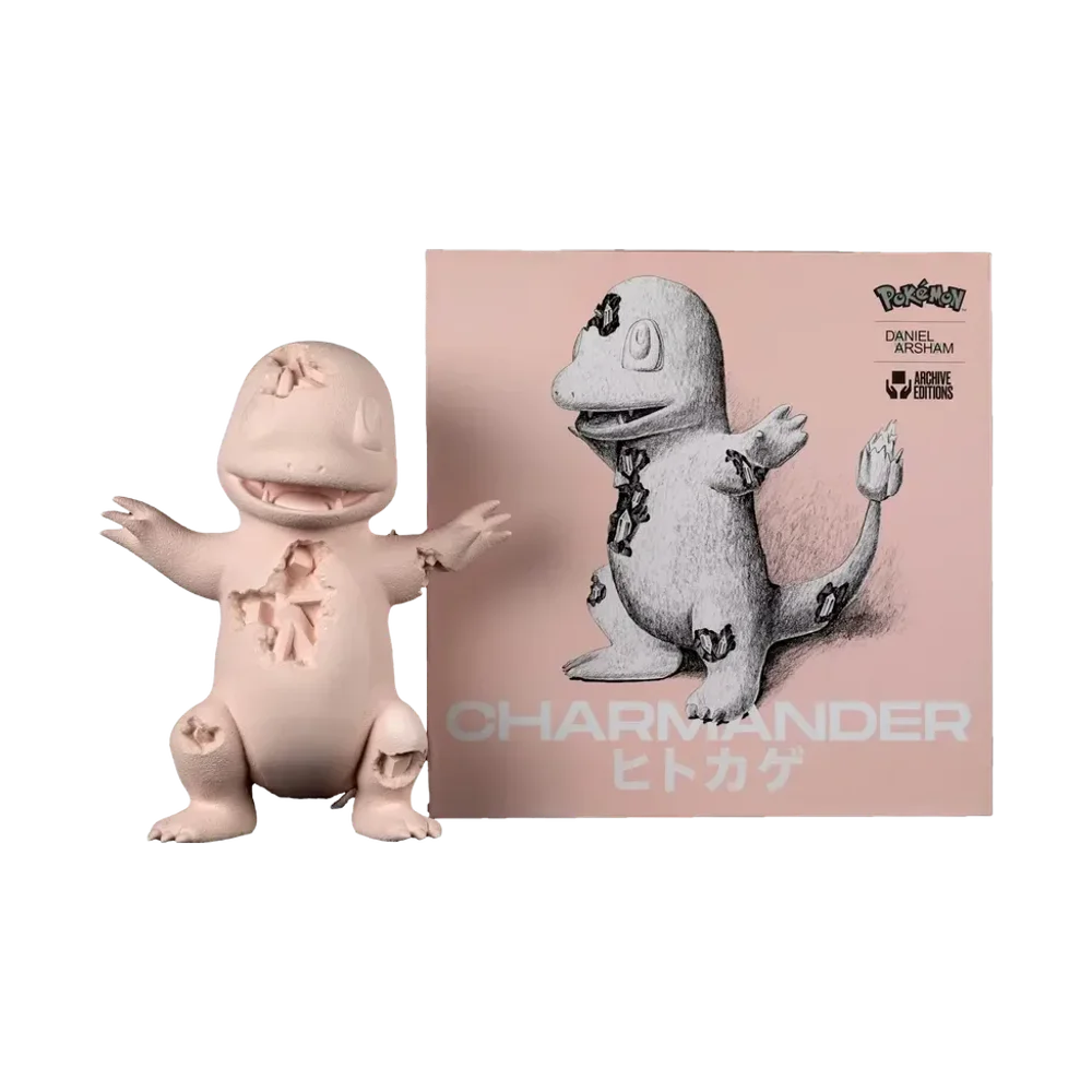 Daniel Arsham x Pokémon Crystallized Charmander Figure Pink