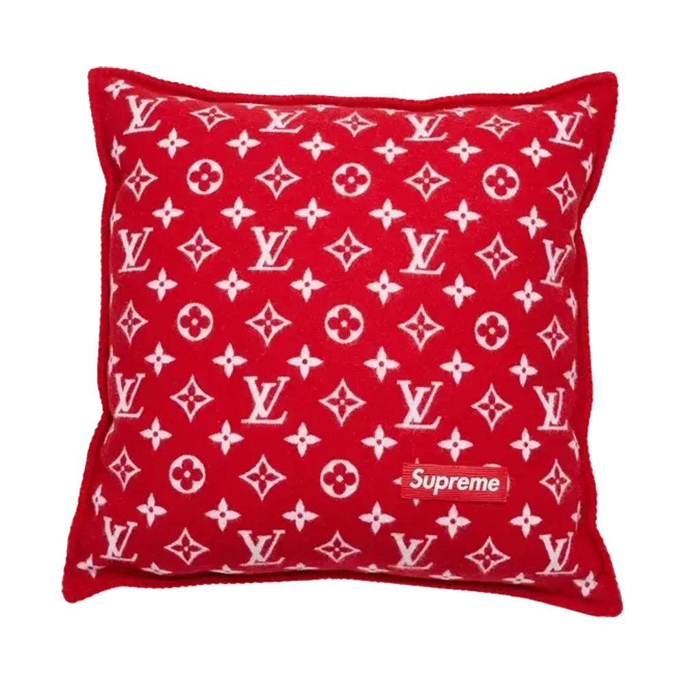 Supreme x Louis Vuitton Monogram Pillow Red