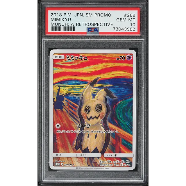 2018 Pokemon Japanese Promo Munch A Retrospective Scream Mimikyu #289 PSA 10 GEM