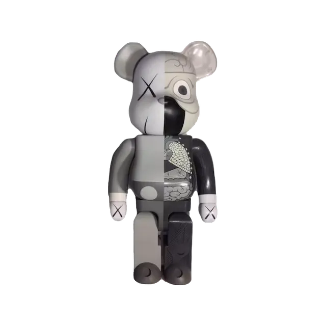 Bearbrick x Kaws Dissected 1000% Grey
