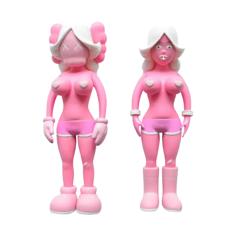 KAWS THE TWINS Vinyl Figure Pink