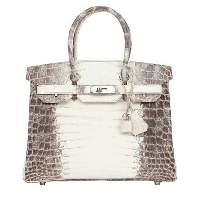 Hermès Birkin 30 Himalaya Niloticus Crocodile PHW