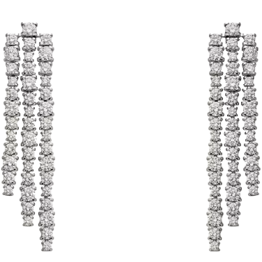 Cartier Essential Lines Earrings (18K WG · 6.64ctw)