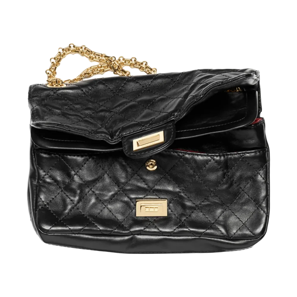 Chanel 2.55 Maxi Lambskin Black