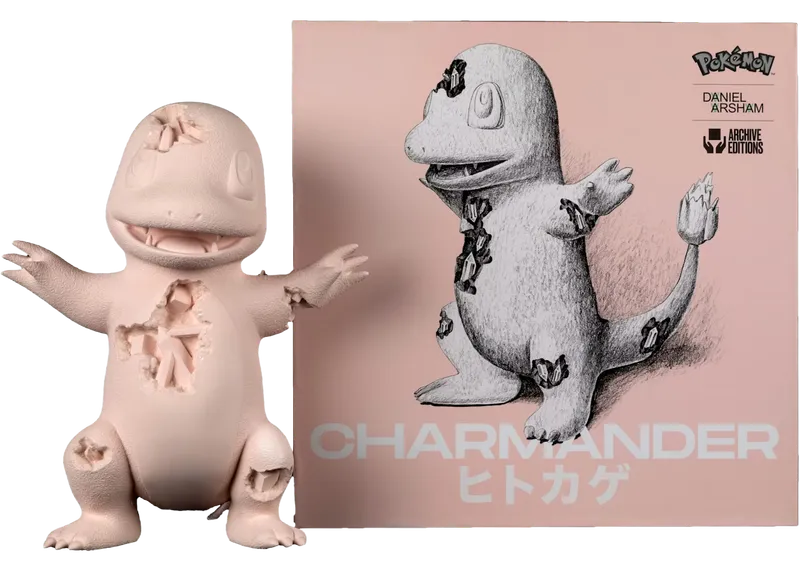 Daniel Arsham x Pokémon Crystallized Charmander Figure Pink