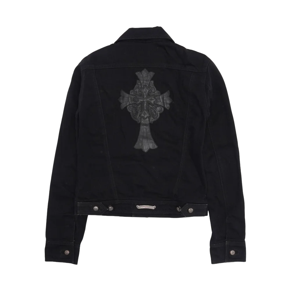 Chrome Hearts Hairy Cross Patch Denim Type 3 Trucker Jacket