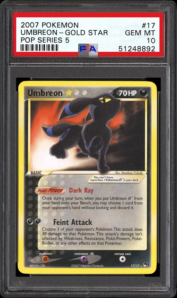 Umbreon Gold Star PSA 10