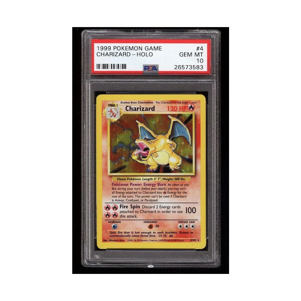 Shadowless Base Charizard PSA 10