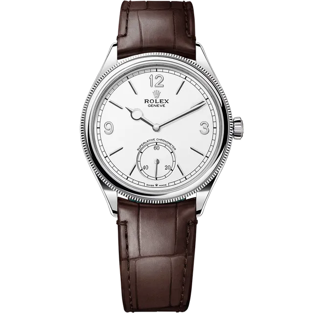 Rolex 1908 White Gold White Dial 39mm