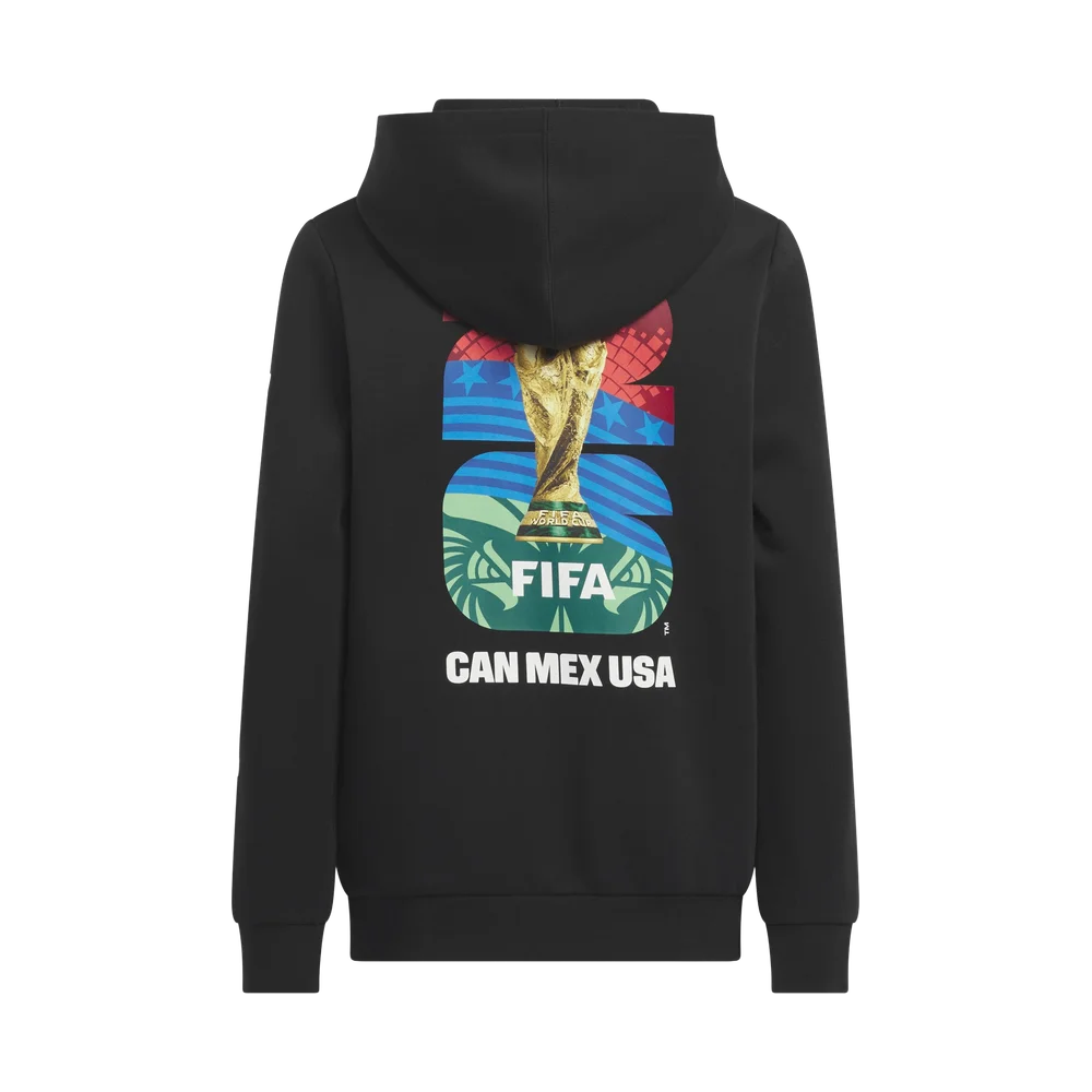adidas World Cup 2026 Graphic Hoodie — Black