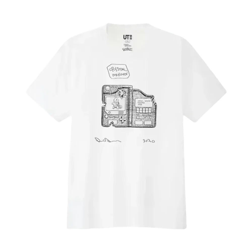 Uniqlo x Daniel Arsham x Pokémon Crystal Pokédex Tee White