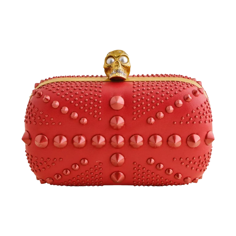 Alexander McQueen Skull Leather Clutch