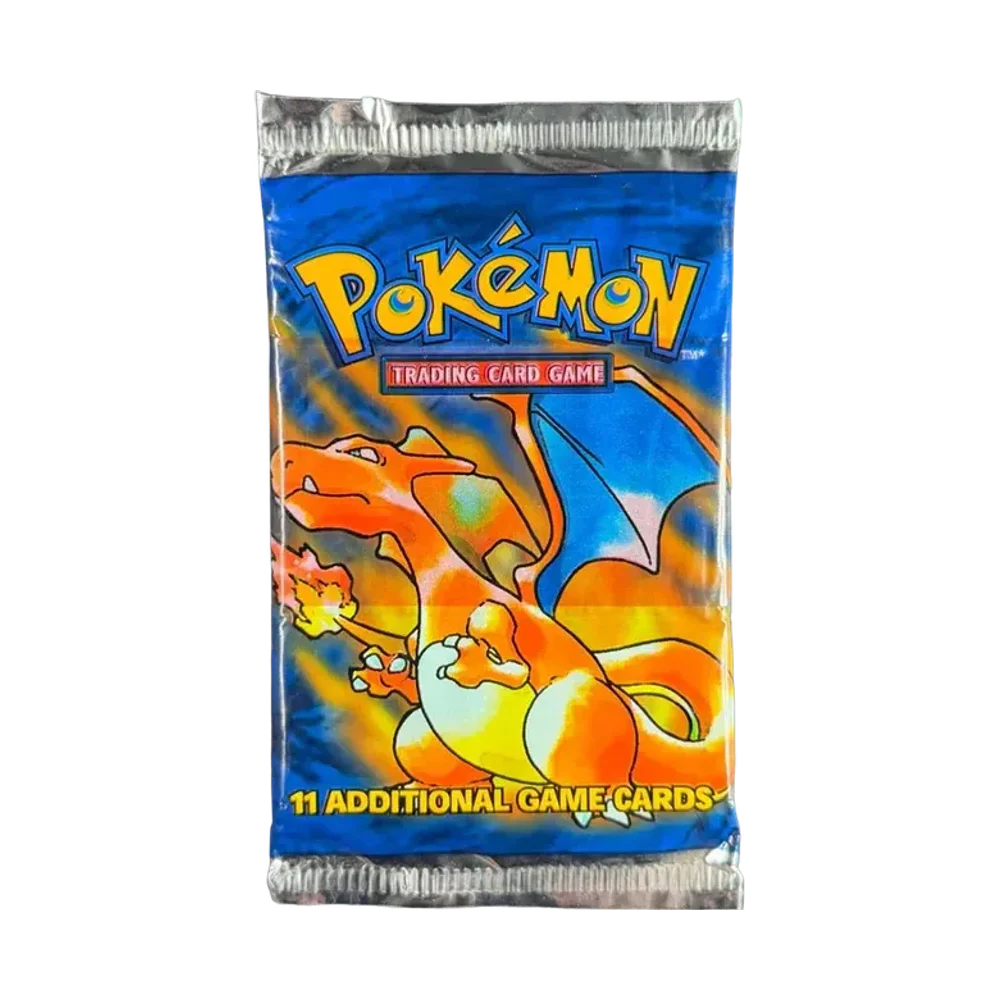 Pokémon Base Set Charizard Booster Pack Factory Error