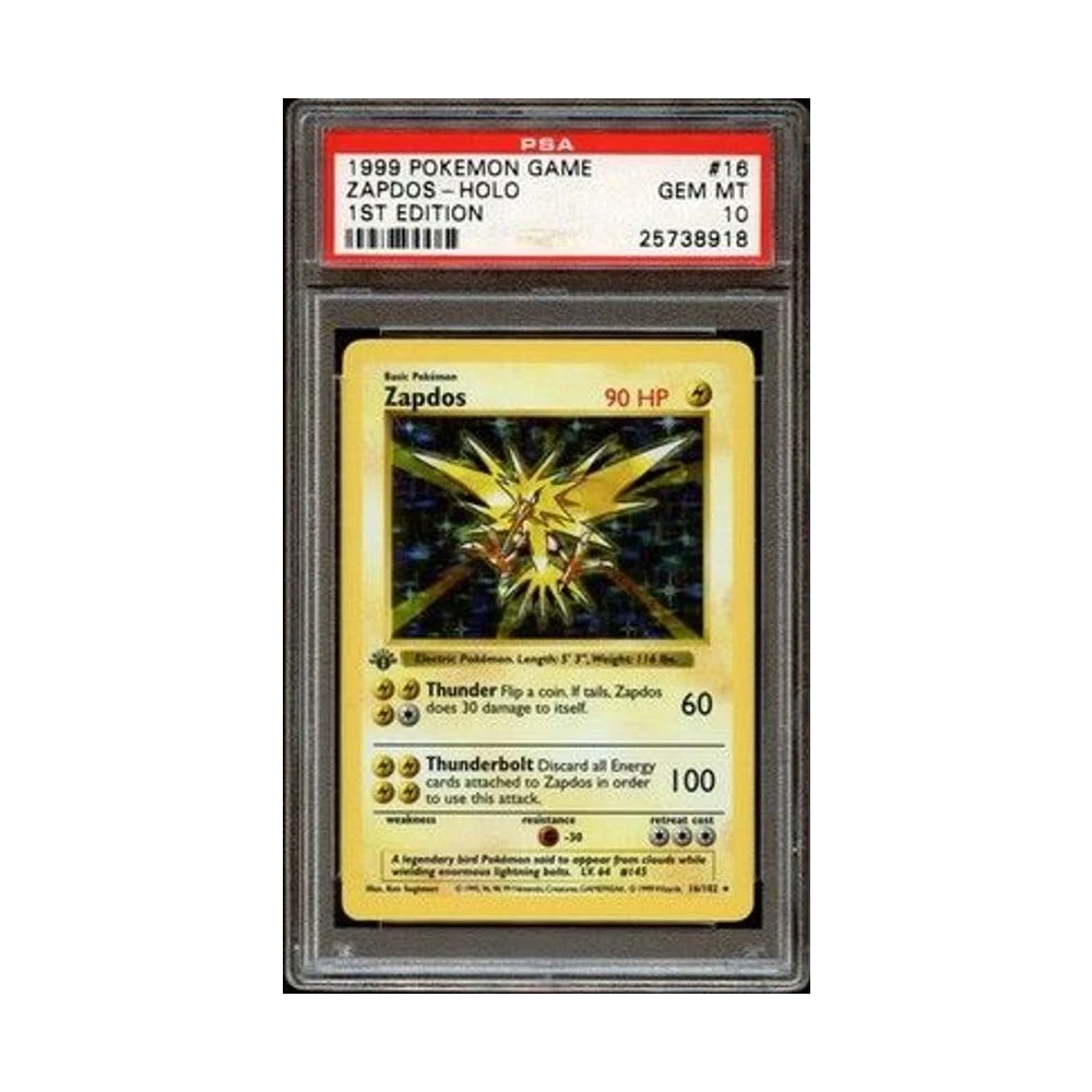 Base Set Zapdos Holo PSA 10