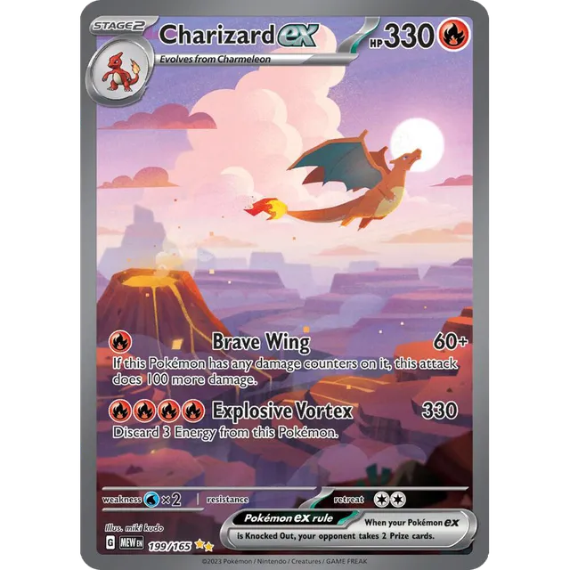 Charizard ex - 199/165 - SV: Scarlet & Violet 151 (MEW)