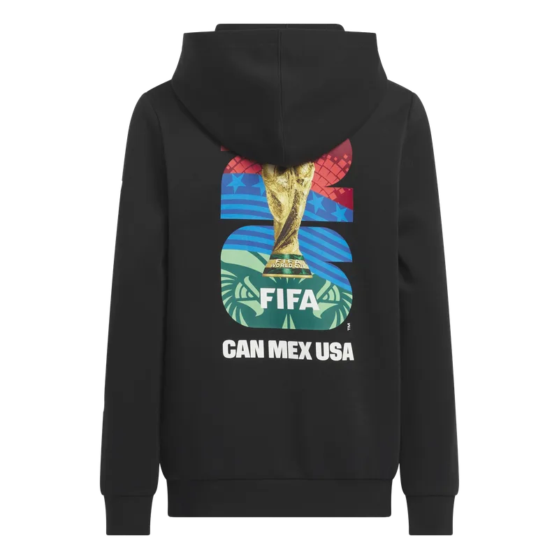 adidas World Cup 2026 Graphic Hoodie — Black