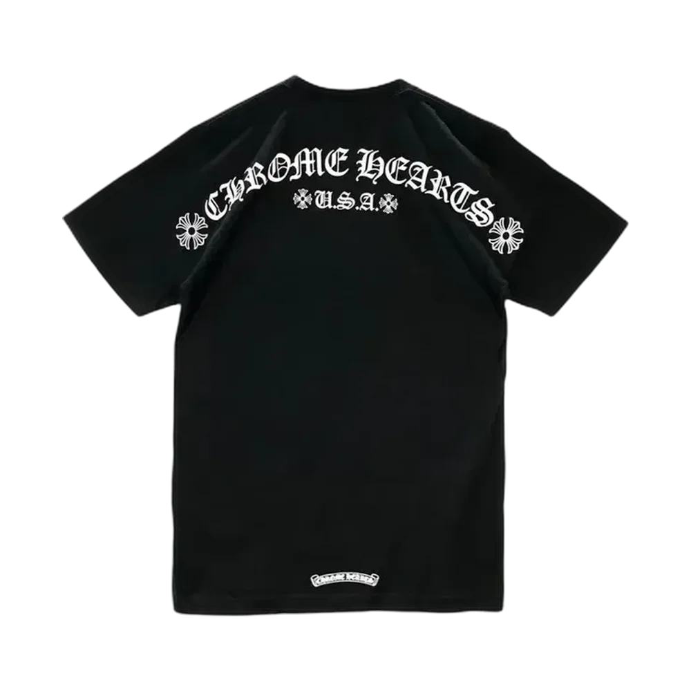 Chrome Hearts Neck-Logo T-Shirt — Black