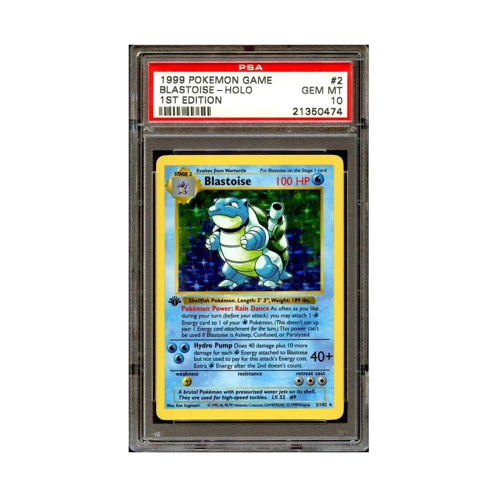 1st Ed Base Blastoise PSA 10