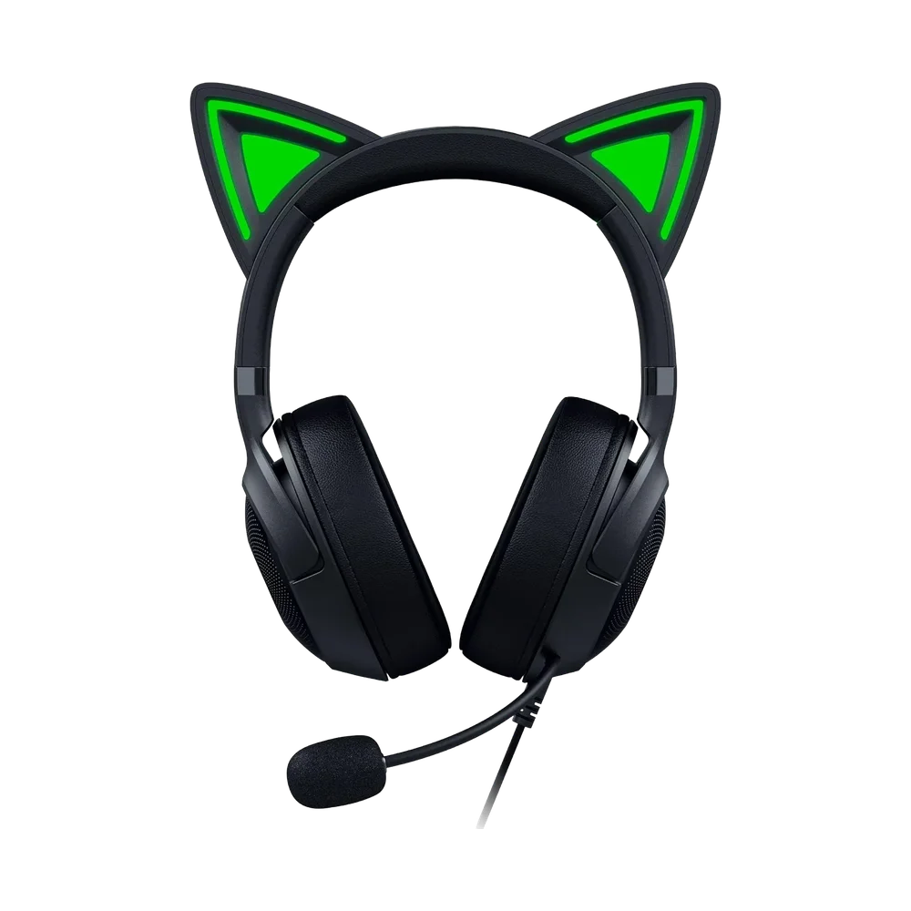 Razer Kraken Kitty Cat Ears Gaming Headset (Green)