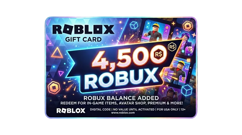 4,500 Robux