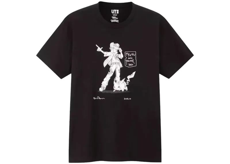 Uniqlo x Daniel Arsham x Pokémon Trainer Tee Black