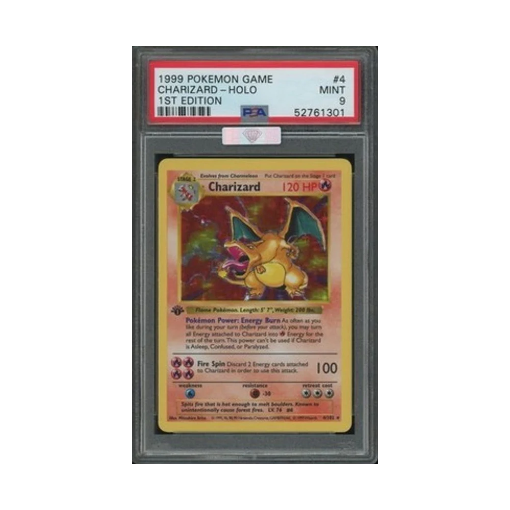 1st Ed Base Charizard PSA 9