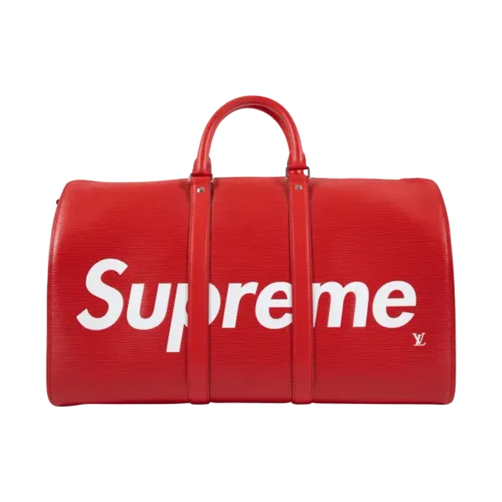 Louis Vuitton x Supreme Keepall Bandoulière 45 Epi Red