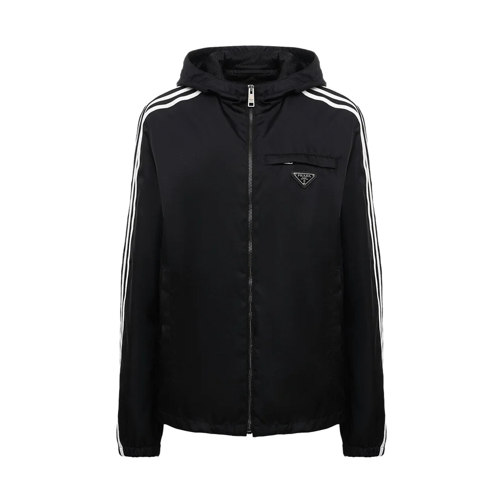 Prada x adidas Re-Nylon Hooded Track Jacket Black