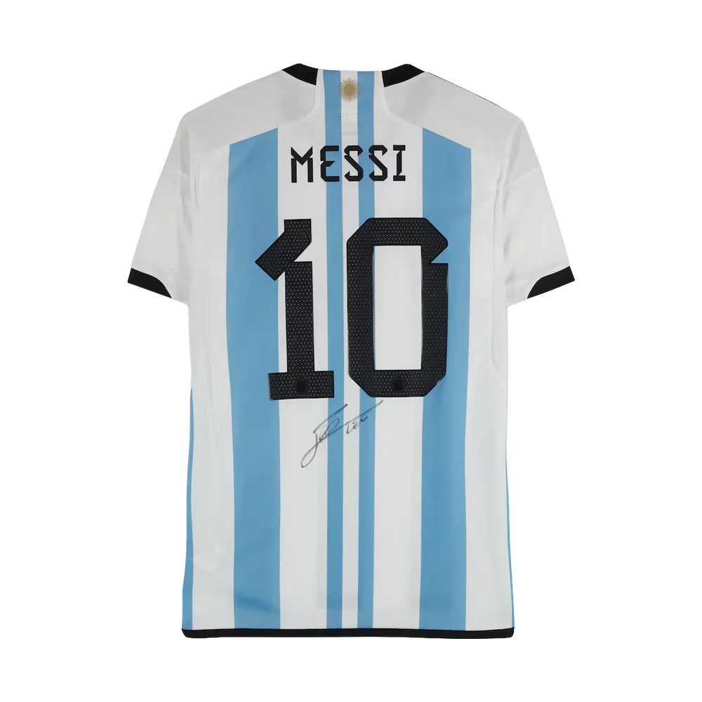 Messi Signed Argentina National Team Home Jersey