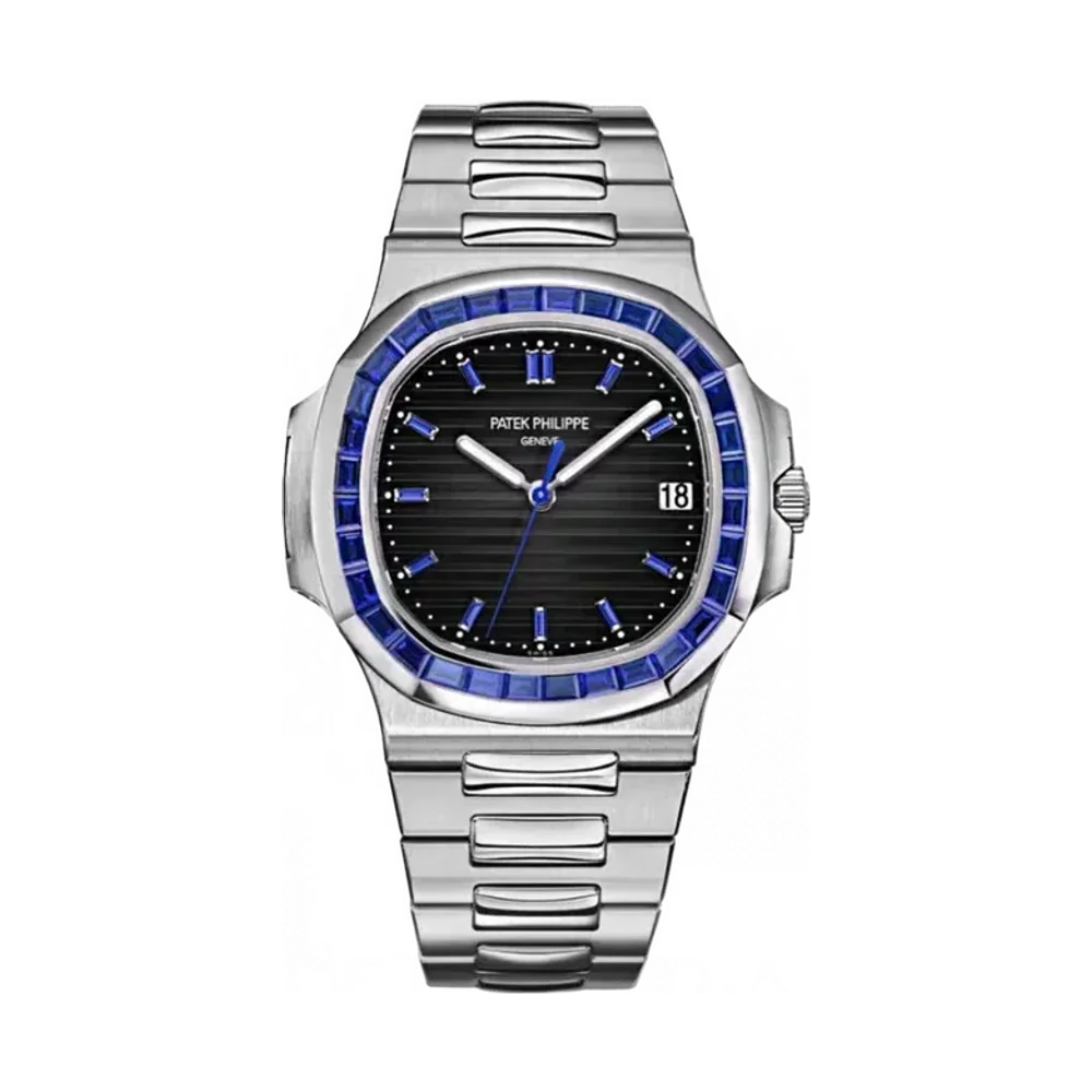 Patek Philippe Nautilus Platinum Blue Sapphire 40mm