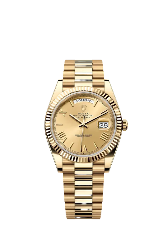Rolex Day-Date Yellow Gold Champagne Dial 40mm