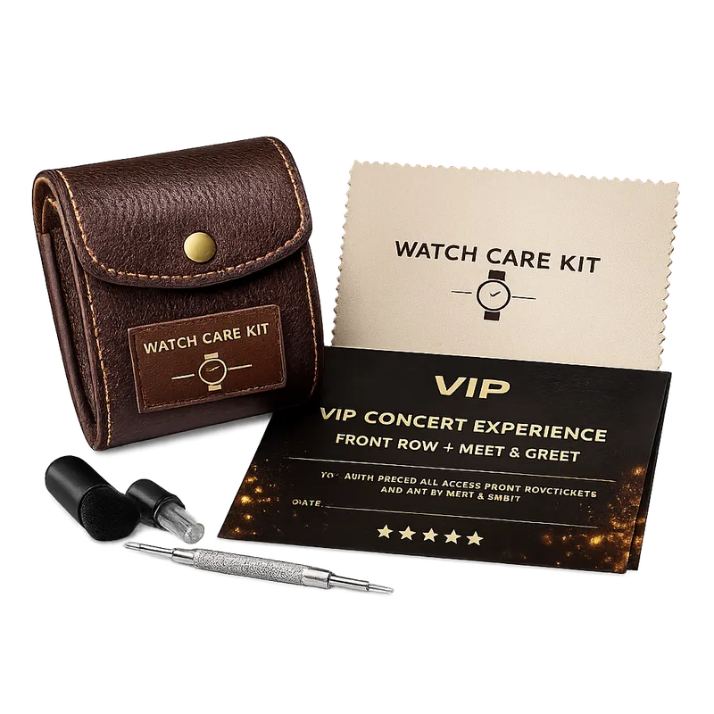 Watch Care Kit — Travel Pouch, Cloth & Tool