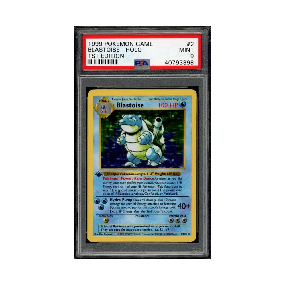 1st Ed Base Blastoise PSA 9