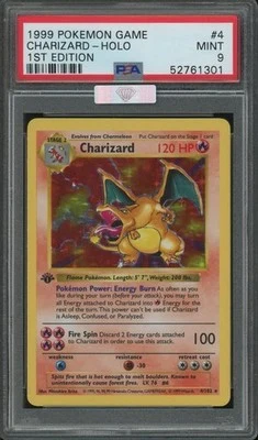 Shadowless Base Charizard PSA 9
