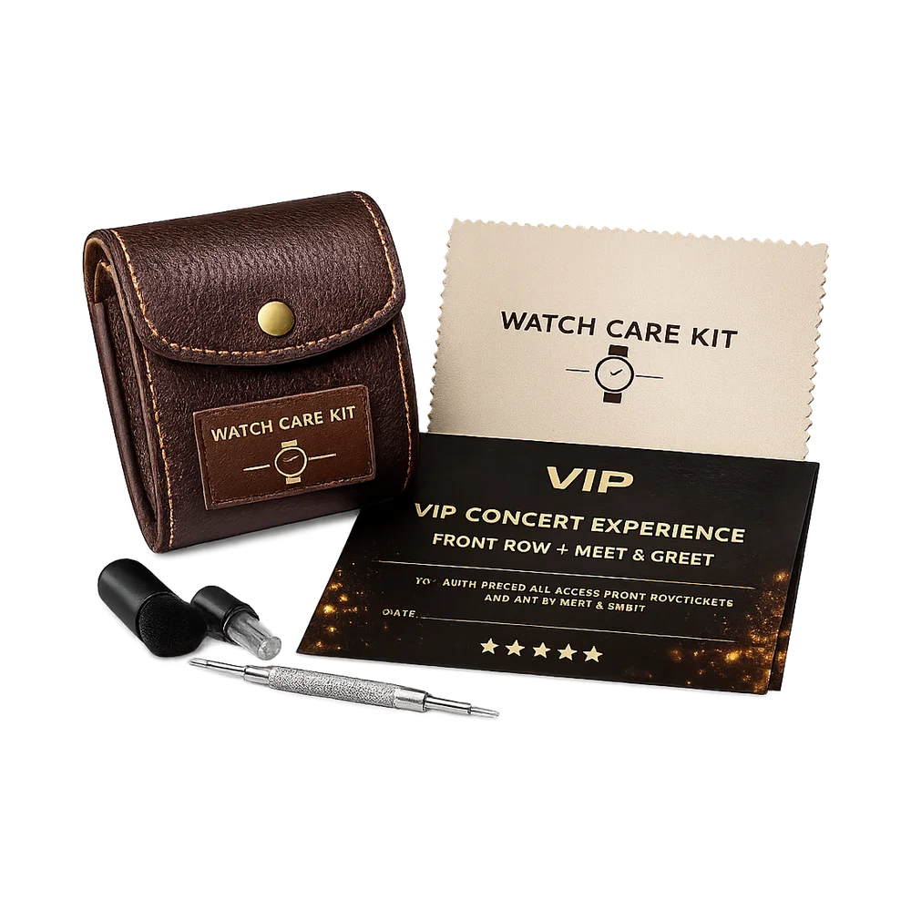 Watch Care Kit — Travel Pouch, Cloth & Tool