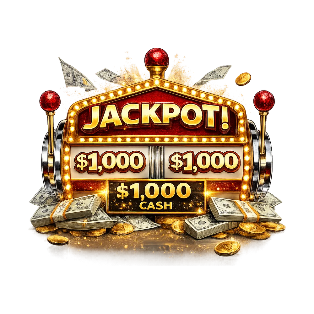 JACKPOT — $1,000 Cash
