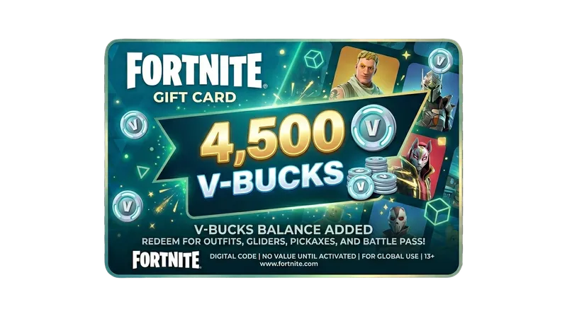 4,500 V-Bucks