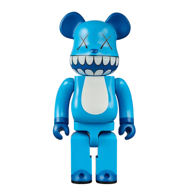 Bearbrick x Kaws Chomper 1000% Blue