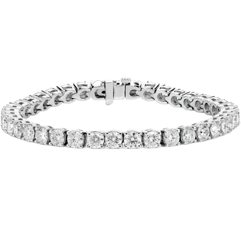 29pt Prong Set Diamond Tennis Bracelet 14k Solid Gold 12.00ctw
