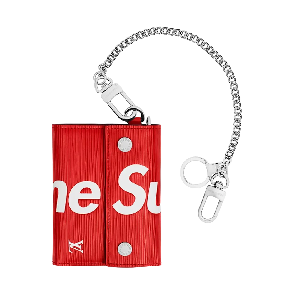 Louis Vuitton x Supreme Chain Wallet Epi Red