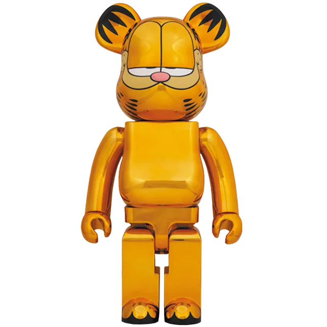 Bearbrick x Garfield 1000% Gold Chrome Ver.